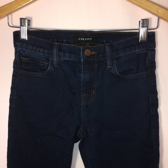 J Brand Skinny Leg in Ink Dark Wash Jeans - Picture 5 of 8